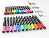 TOOLI-ART Acrylic Paint Markers Paint Pens Special Colors Set Extra Fine And Medium Tip Combo For Rock Painting, Canvas, Fabric, Glass, Mugs, Wood, TOOLI-ART