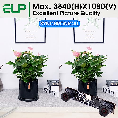 ELP 4MP Dual Lens USB Camera Synchronization PC Camera High Speed 1080P 60fps Lightburn Camera Binocular Webcam Board Mini UVC USB2.0 Laser Engraver ELP