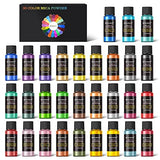 Mica Powder, 30 Color Resin Pigment, Natural Cosmetic Grade Shimmer Mica Powder for Epoxy Resin/Bath Bombs/Candle/Soap/Lip Gloss/Slime. Candle NTWJNJY