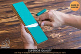 BeaverCraft LS4P1 Leather Strop Stropping Block Kit Knife Sharpening Kit Leather Honing Strop for Sharpening Knives 8'' Long BeaverCraft Wood carving BeaverCraft