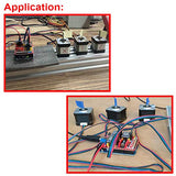 DAOKI CNC Shield V3.0 Expansion Board Kit with Board for Arduino, 4PCS DRV8825 Stepper Motor Driver and Heatsink, 10PCS Jumper Cap, USB Cable for DAOKI