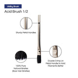 Pro Grade - Acid Brushes - 36 Count 1/2 Inch Boar Hair Acid Flux Brushes Pro Grade