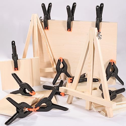 Spring Clamps 12 Packs, Spring Clips 3.5 inch Spring Clamp for Crafts and Professional Backdrop Clips, Plastic Clamps Clips for Backdrop Stand, Heavy Rondauno