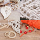 UHAPEER Macrame Kits for Adults Beginners, DIY Macrame Plant Hanger Kit and Macrame Supplies, with 3 mm Macrame Cord Cotton, Macrame Meads, Wooden UHAPEER