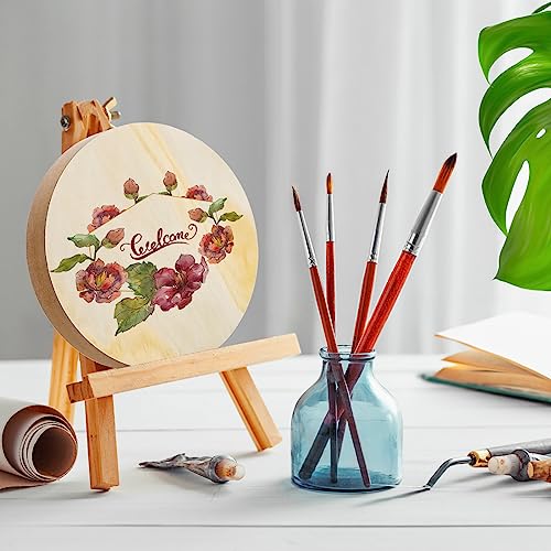 DEAYOU 6 Pack MDF Wood Circle, 6 Inch Round Unfinished Wood Board Disc, Wooden Plaque Coaster for Painting Crafts, Medium Density Fiberboard, 1" DEAYOU