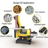 Woodskil Professional Belt Sander, 1 in. x 30 in. Belt Sander and 5 in. Disc Sander, Disc Belt Sander for Woodworking with 1/3 HP Low Noise Induction Woodskil