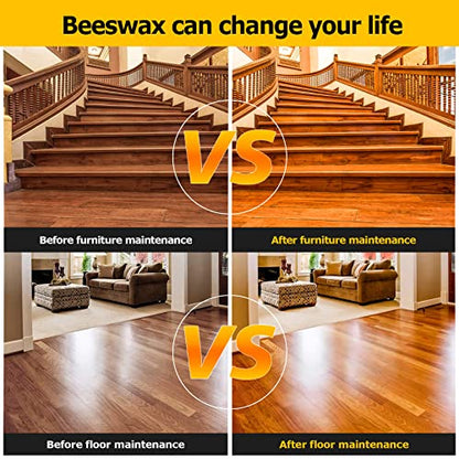 CARGEN Beeswax Furniture Wood Polish - Wood Seasoning Beeswax Oil for Wood Natural Wood Polish and Conditioner Restore A Finish 300ML Christmas - WoodArtSupply