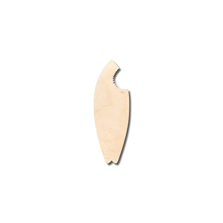 Unfinished Wood Shark Bite Surf Board Shape - Craft - up to 36" DIY 6" / 1/2" 24 Hour Crafts