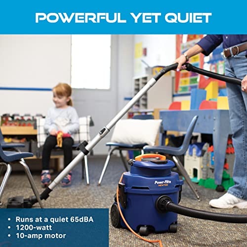 Powr-Flite Newton Compact Vacuum Cleaner Canister with HEPA Filtration, Portable Vacuum for Hardwood Floors and Rugs, PV610-Q10-U Powr-Flite