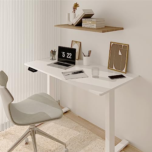 Win Up Time Standing Desk Adjustable Height- 48 x 24 Inches Whole Piece Desktop Stand Up Desk, Electric Standing Desk, Sit to Stand Desk for Home Win Up Time