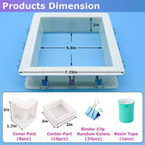 Nomanak 2-Pack Adjustable Mold-Housing for Silicone Molds-Making - Silicone Molds, Mold Making Silicone Rubber, Mold Housing Kit, Housing Frame for Nomanak