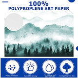 Fuutreo 20 Sheets Watercolor Paper 22 x 30" Large 140 lb Heavyweight Drawing Paper White Painting Art Paper for Beginners, Artists and Professionals Fuutreo