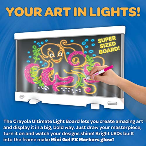 Crayola Ultimate Light Board - White, Kids Tracing & Drawing Board, Holiday & Birthday Gift for Boys & Girls, Toys, Ages 6, 7, 8 Crayola