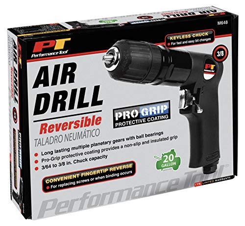 Performance Tool M648 3/8-Inch Heavy Duty Reversible Drill Performance Tool