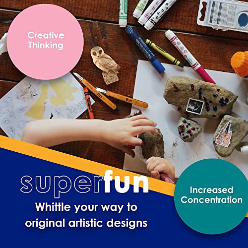 26-Pieces Wood Carving Tools Kit for Beginners, Professionals, Super Sharp High Carbon Wood Carving Knife Set, Whittling Kit for Multipurpose Bright Hobby