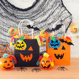 Winlyn 63 Sets Halloween Craft Kits Fall Crafts DIY Wooden Pumpkin Ornaments Decorations Art Sets Unfinished Wood Pumpkins Halloween Stickers for Winlyn