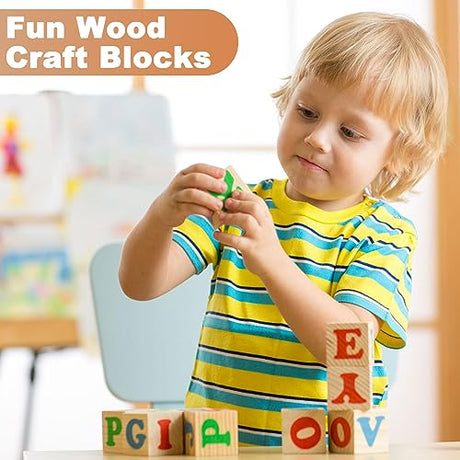 Barydat 300 Piece 1 Inch Wooden Cube Unfinished Wooden Craft Cube Natural Blank Wooden Block for Craft Wood Square Block Cube Craft Wood Craft Supply Barydat