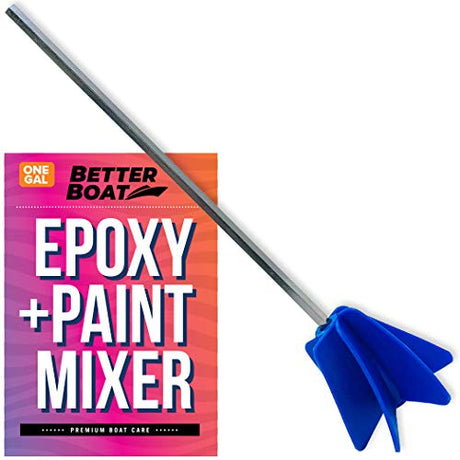 Paint Mixer for Drill & Art Epoxy Resin Mixer or Epoxy Mixer for Resin Paint Stirrer for Drill Paint Mixer Attachment & Mud Quart or Gallon Mixing Better Boat
