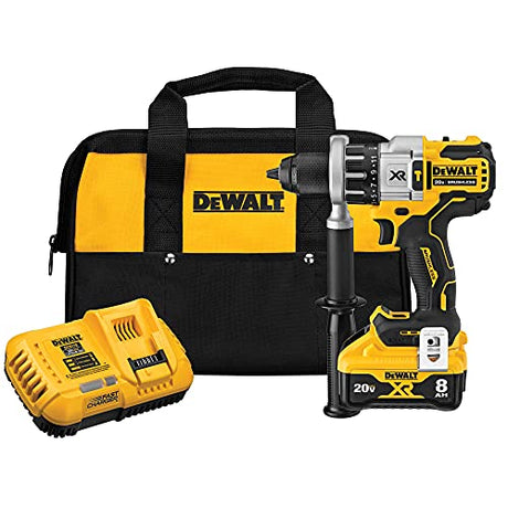 DEWALT 20V MAX XR Hammer Drill/Driver Combination Kit with Power Detect Tool Technology, 1/2 Inch, Battery and Charger Included (DCD998W1) DEWALT
