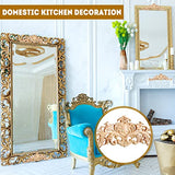 20 Pcs Wood Appliques Decorative Wood Applique for Furniture Wooden Carved Onlay Appliques Wood Appliques and Onlays for Furniture DIY Wood Carving Sanwuta