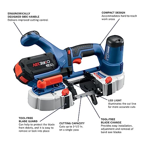 BOSCH GCB18V-2N 18V Compact Band Saw (Bare Tool) - WoodArtSupply