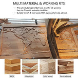 SpeTool CNC Router Bits Carving Set for Wood Profile V Groove Engraving Solid Carbide 1/4 Inch Shank SpeTool