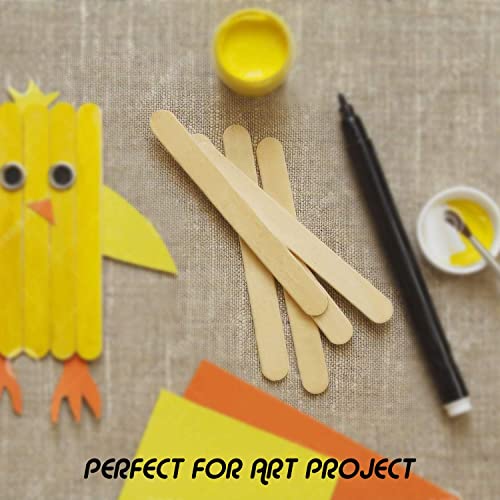 Magicfly 1000pcs Popsicle Sticks, Natural Wooden Food Grade Craft Sticks, 4-1/2 Inch Great Bulk Ice Cream Sticks for Craft Project, Home Decoration - WoodArtSupply