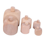 VILLCASE 12 Pcs Wood Blank Dice Unfinished Blocks DIY Wood Kids Block Toys Wood Block Blank Cubes Unfinished Wood Cubes Kids Toys Building Blocks for VILLCASE