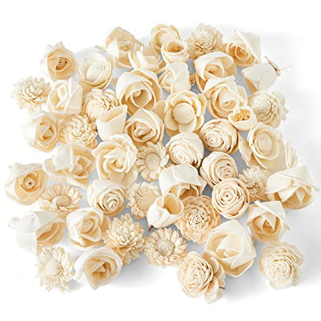 Mini Sola Wood Flower Assortment - 50 in a Set Oh You're Lovely