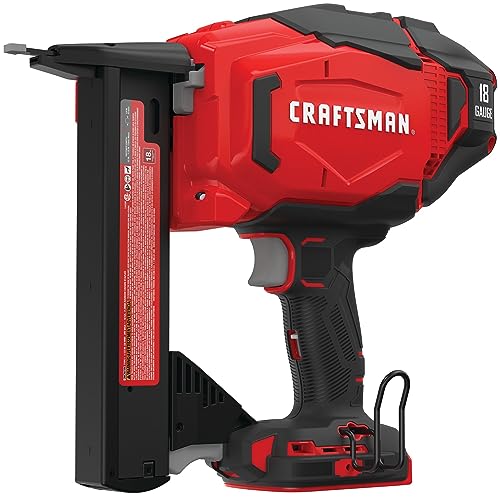 CRAFTSMAN V20 Narrow Crown Stapler, Cordless, 18 Gauge, Tool Only (CMCN618NB) - WoodArtSupply