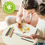 Large Size 7inch Wooden Halloween Thanksgiving Ornaments to Paint, DIY Blank Unfinished Pumpkin Wood Discs Ornament for Crafts Hanging Autumn Sophena