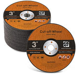 MIDO Professional Abrasive Cut Off Wheels 3 Inch 25 PCS Cutting Disc 3"x1/16"x3/8" Grinder Metal Cutting Discs Angle Grinder Cutting Wheel MIDO Professional Abrasive