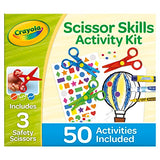 Crayola Toddler Scissor Skills Activity Kit, 3 Count Safety Scissors and Craft Supplies, Gift for Kids, Ages 3, 4, 5 Crayola