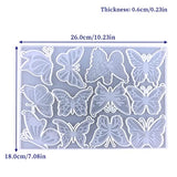 Butterfly Keychain Mold, Silicone Resin Molds for Keychain, 12 Styles Butterfly Jewelry Pendant Mold for Epoxy Resin, Unique Keychain Ornament Mold Wehous