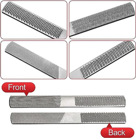 Adjustable Spokeshave Set 2pcs SpokeShave, 6pcs Metal Blade, Portable Woodworking Planes and 4-Way Wood Rasp File, Perfect for Wood Craft, Wood Klmnduo