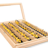 TOOLDO Router Bits Set 50 Pieces,1/4” Shank Tungsten Carbide Router Bits, Professional Router Bit Kit for DIY, Woodworking Project… TOOLDO