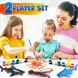 FUNZBO Kids Painting Set - Christmas Gifts for Kids, Arts and Crafts, Art Set with Art Supplies, Painting Tools, and Animal Toys, Toys for Girls, FUNZBO