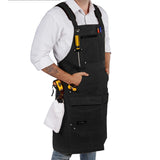 ecoZen Lifestyle Work Aprons for Men for Shop - Carpenter Apron and Shop Aprons for Men for Woodworking, Heavy Duty Waxed Canvas Workshop Tool Apron, ecoZen Lifestyle