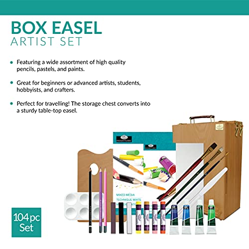 Royal All Media Easel Art Set - 108 Piece - Craft Warehouse