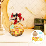 STOBAZA Glass Mosaic Tiles Unfinished Wood Bud Vase Mosaic Vase Kit Stained Mosaic Pieces for Home Decoration DIY Art Projects A STOBAZA