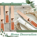 Suzile 12 Pcs Unfinished Wood Box with Sliding Lid 9 x 2.2 x 1.2 Inch Small Wood Box Case Container Gift Jewelry Box Pencil Box for Christmas Wedding Suzile