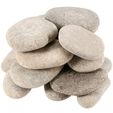 SINJEUN 16 PCS 3-4 Inch Large River Rocks for Painting, Bulk 10 lbs Craft Stones for Rock Painting, Natural River Rocks, Decoration, Smooth Painting SINJEUN