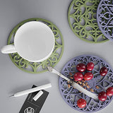 Large Coaster Molds, 3 PCS Silicone Molds for Resin Casting, Mandala Coaster Resin Molds Set, Round Coaster Epoxy Molds for Making Carved Hollow Cups ZMCHE