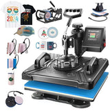 AKEYDIY Heat Press Machine 8 in 1 Professional Heat Press Machines 15" Swing Away Shirt Printing Sublimation Transfer Machine Digital Heat Press AKEYDIY