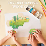 MAGICLULU 25pcs 9CM Unfinished Wood Hexagon Pieces Unfinished Wood Cutout Hexagon Shape Hexagon Blank Unfinished Wood Slices for Craft DIY Projects MAGICLULU