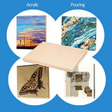 Unfinished Birch Wood Canvas Panels Kit, Falling in Art 2 Pack of 20 x20’’ Studio 3/4’’ Deep Cradle Boards for Pouring Art, Crafts, Painting, and Falling in Art