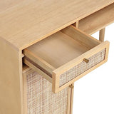 Nathan James Jacklyn Modern Home Office Writing Desk, Natural Brown Nathan James