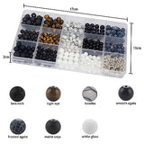 Stone Beads for Jewelry Making, Charm Bracelet Making Kit 450Pcs Beads for Bracelets Making Kit DIY Magnetic Bracelets for Couples Lovers Mchruie