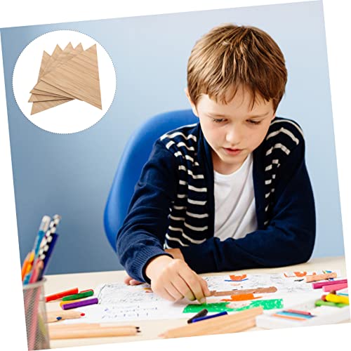 MAGICLULU 5pcs DIY Hand Painting Triangle Wood Slices Unfinished Wood Chip Rustic Wood Slices Kids Crafts Wood Log Wood Cutout Shapes Toys for Kids MAGICLULU