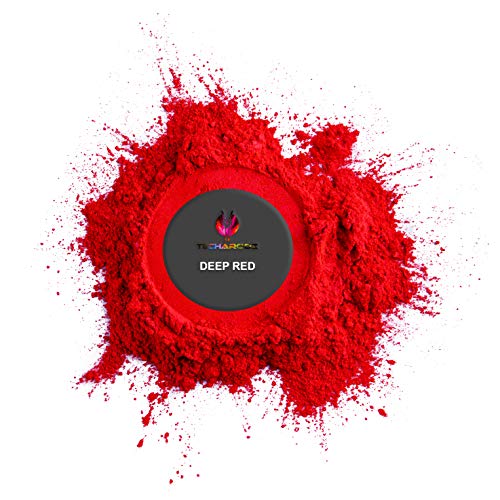 Deep Red Mica Powder for Epoxy Resin 56g / 2oz. Jar - TECHAROOZ 2 Tone Resin Dye Color Pigment Powder for Lip Gloss, Nails, Colorant for Slime Bath - WoodArtSupply